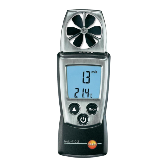 testo 410-2 Manual De Instrucciones
