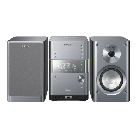 Sony CMT-U1 Manual De Instrucciones