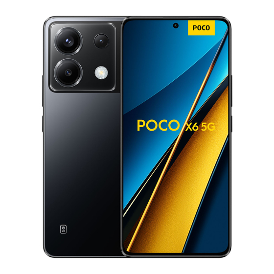 Xiaomi POCO X6 5G Guia De Inicio Rapido