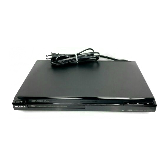 Sony DVP-SR400P Manual De Instrucciones