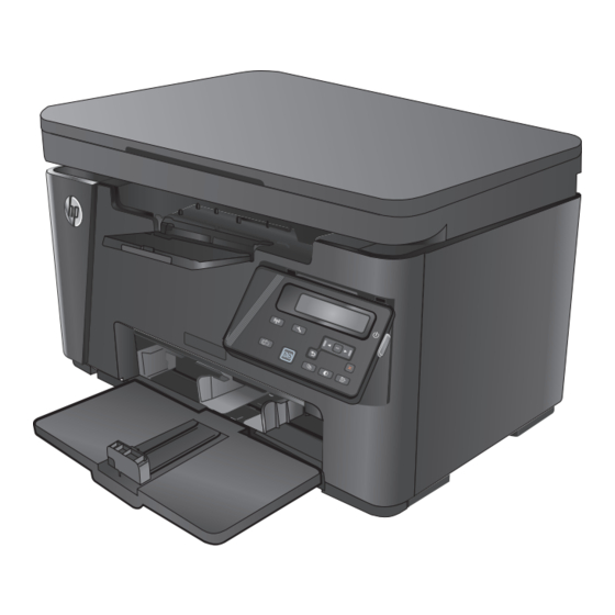 HP LaserJet Pro MFP M125 Manual De Instrucciones