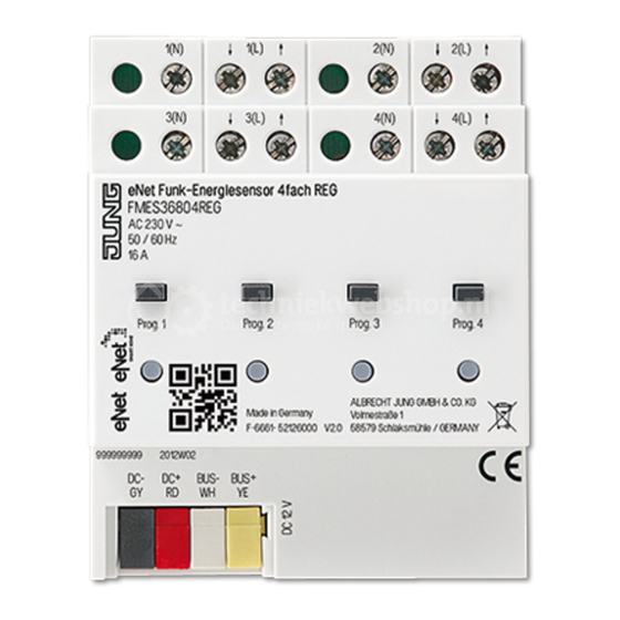 Jung eNet FMES36804REG Instrucciones De Servicio