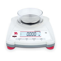 OHAUS NV1201 Manual De Instrucciones