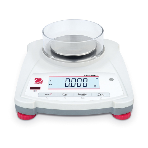 OHAUS Navigator Serie Manual De Instrucciones