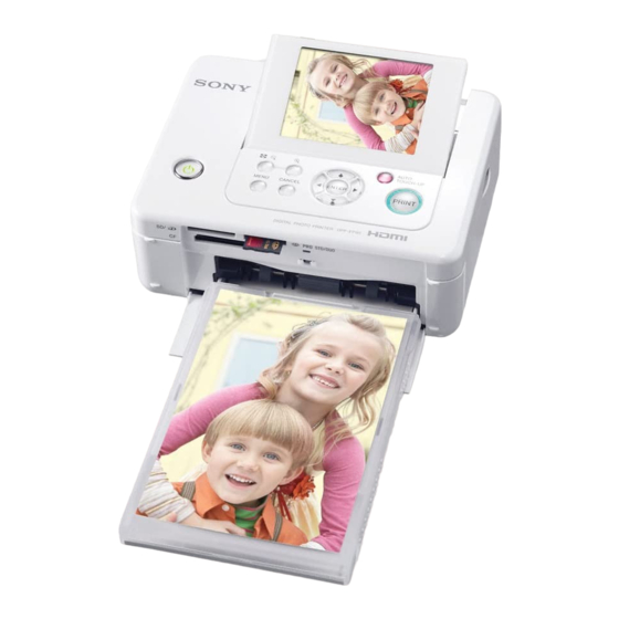 Sony DPP-FP85 Manual De Instrucciones