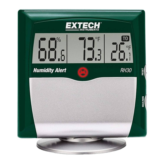Extech Instruments RH30 Guia Del Usuario