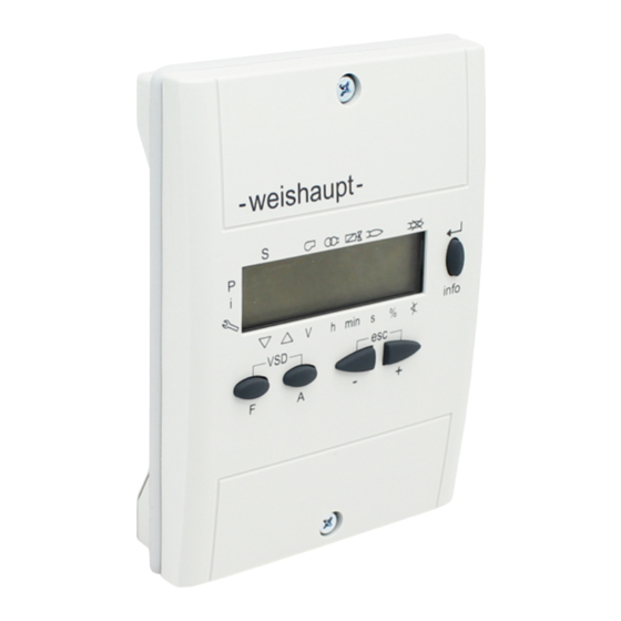 Weishaupt W-FM 50 Manuales