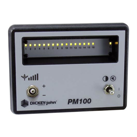 Dickey-John PM100 Manual De Operación