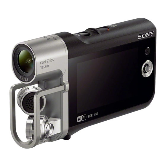 Sony HDR-MV1 Guia Del Usuario