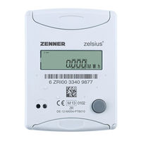 Zenner zelsius C5 - IUF Instrucciones De Instalación Y Funcionamiento