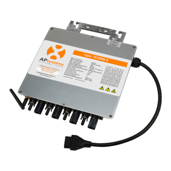 APsystems YC1000-3-EU Guía De Instalación Rápida