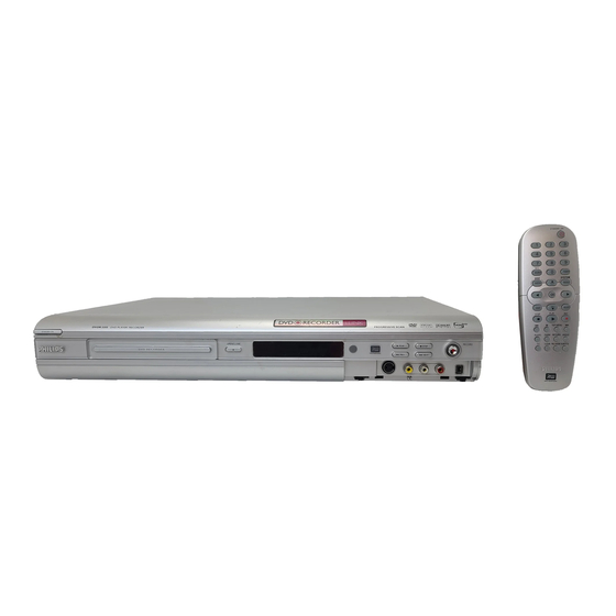 Philips DVDR3355/55 Manuales