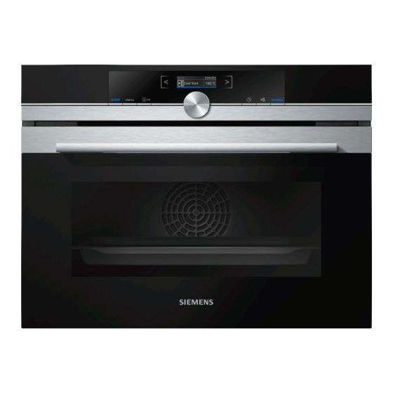 Siemens CB675GB.3 Manual De Usuario E Instrucciones De Montaje