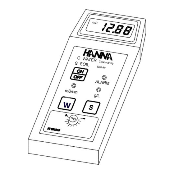 Hanna Instruments HI 993310 Manual De Instrucciones