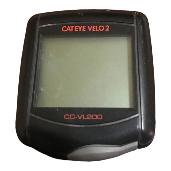 Cateye VELO 2 Manual De Instrucciones
