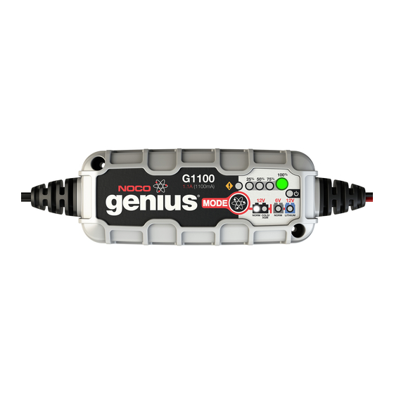 NOCO genius G1100 Manual Del Propietario Y Guía Del Usuario