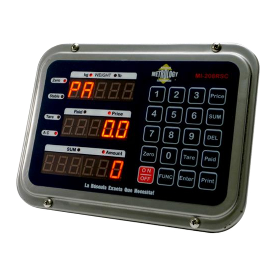 METROLOGY MI-208RS Manual De Operación