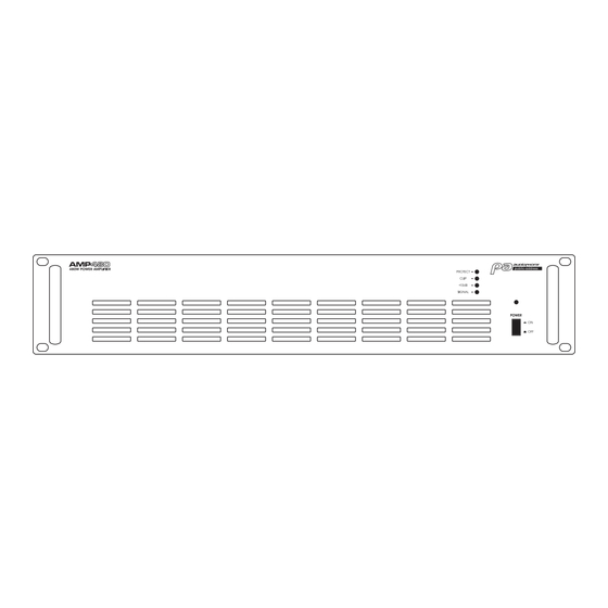 audiophony AMP480 Manual De Instrucciones