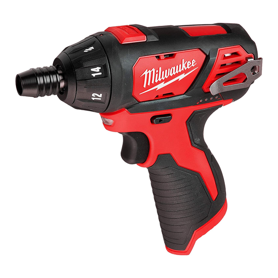 Milwaukee M12 2401-20 Manual Del Operador