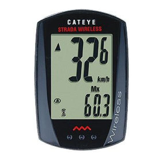 Cateye STRADA WIRELESS CC-RD300W Manual De Instrucciones