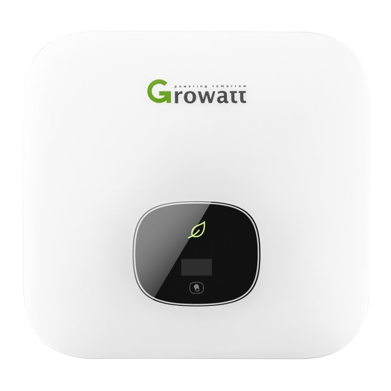 Growatt MIN 2500TL-X Guía Rápida