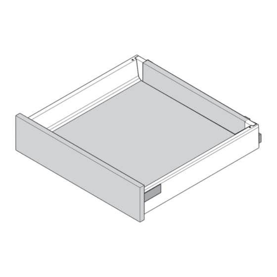 blum TANDEMBOX intivo Instrucciones De Montaje