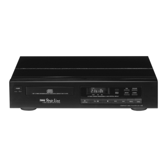 IMG STAGELINE CD-152 Manuales