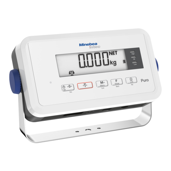 Minebea Intec Puro EF-IN4P Instrucciones De Uso