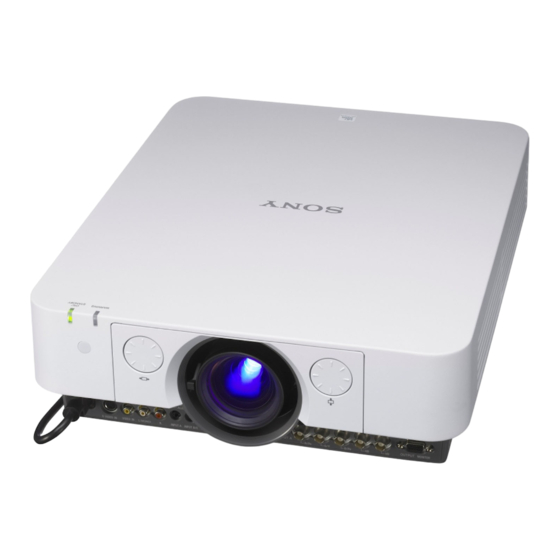 Sony VPL-FHZ55 Manual De Referencia