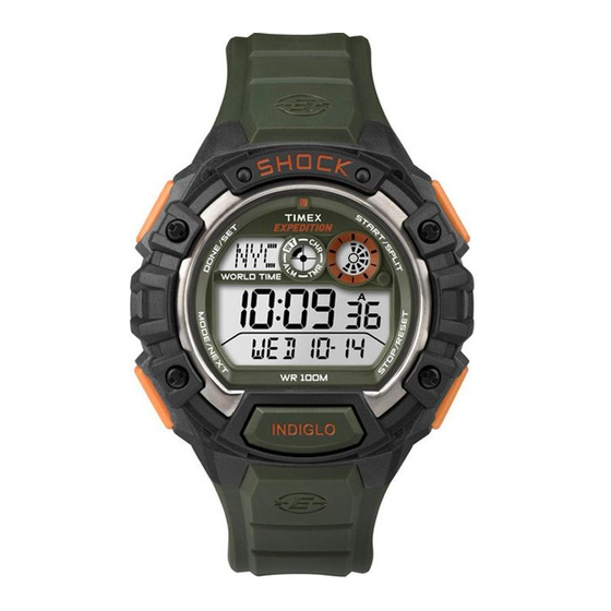 Timex W-296 Manual Del Usario