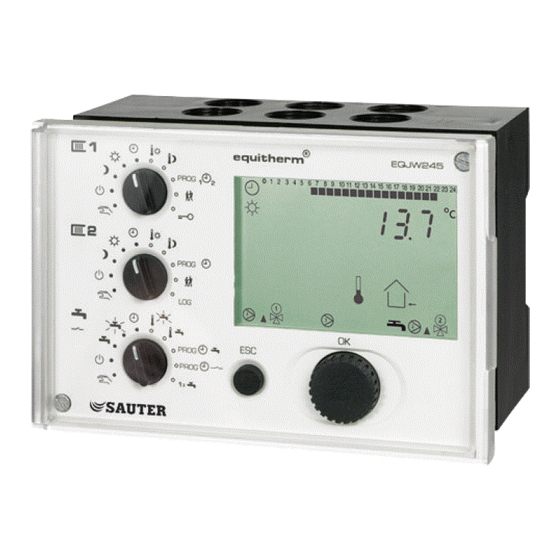 sauter equitherm EQJW245 Instrucciones De Montaje
