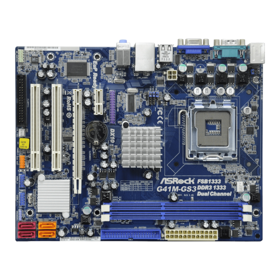 ASROCK G41M-GS3 Manual De Instrucciones