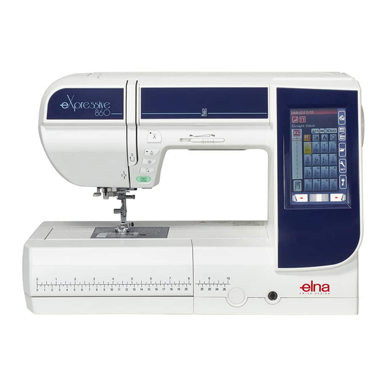 ELNA eXpressive 860 Libro De Instrucciones