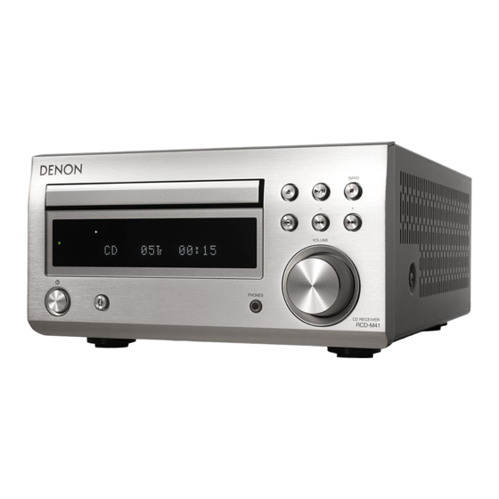 Denon RCD-M41 Manual Del Usuario
