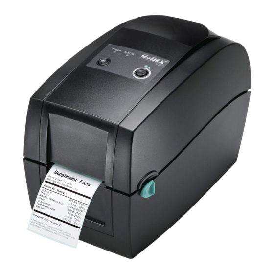 Godex RT200 Manual De Instrucciones