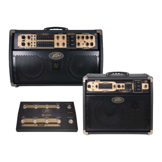 Peavey Ecoustic E110 Manuales