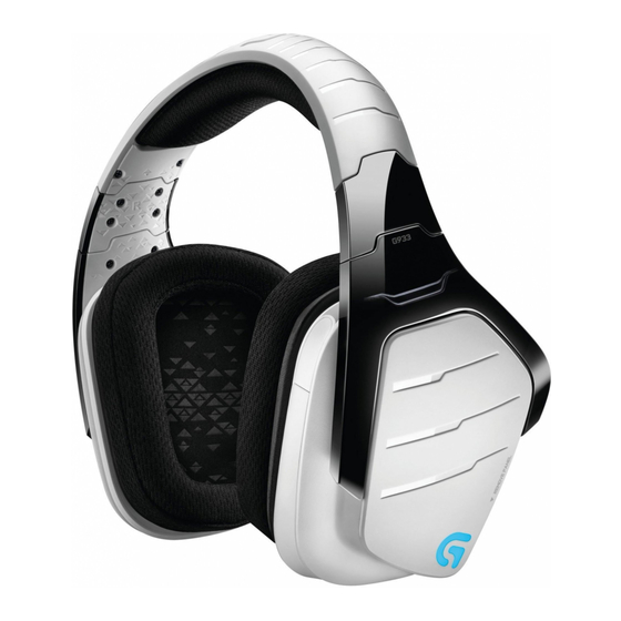 Logitech G933 Artemis Spectrum Snow Manual Del Usuario