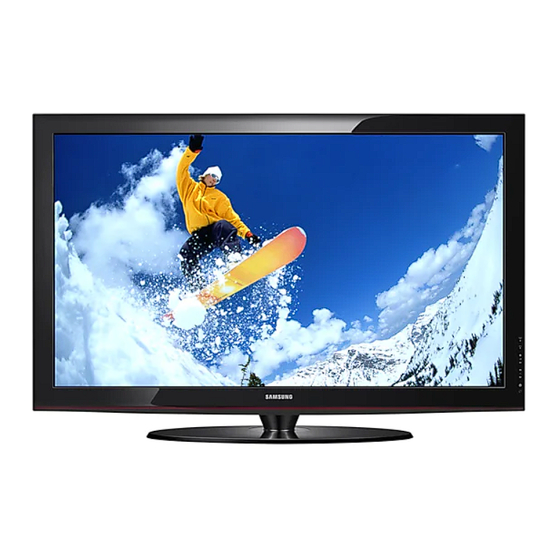 Samsung PN42B450B1D Manual Del Usuario