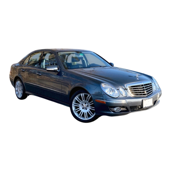 Mercedes-Benz E-Class 2008 Manual Del Usuario