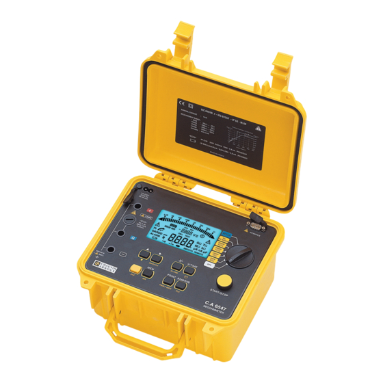 Chauvin Arnoux C.A 6545 Manual De Instrucciones