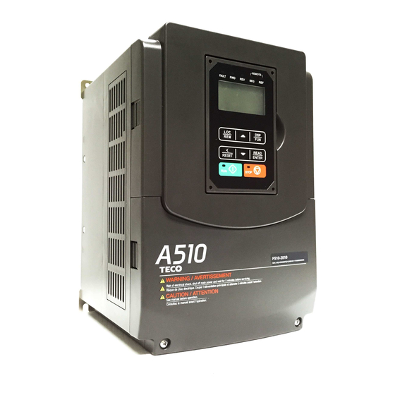 TECO A510 Serie Manuales