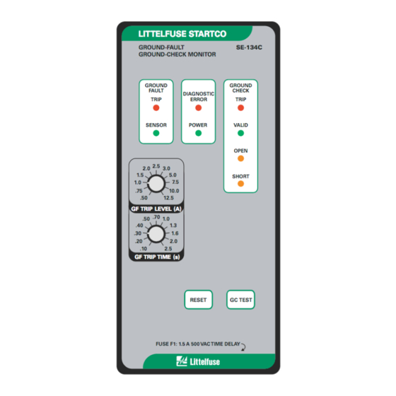 Littelfuse Startco SE-134C Manual De Instrucciones