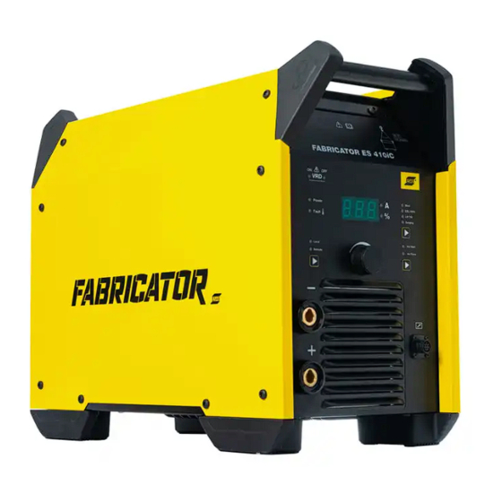 ESAB Fabricator ES 410iC Instrucciones De Uso