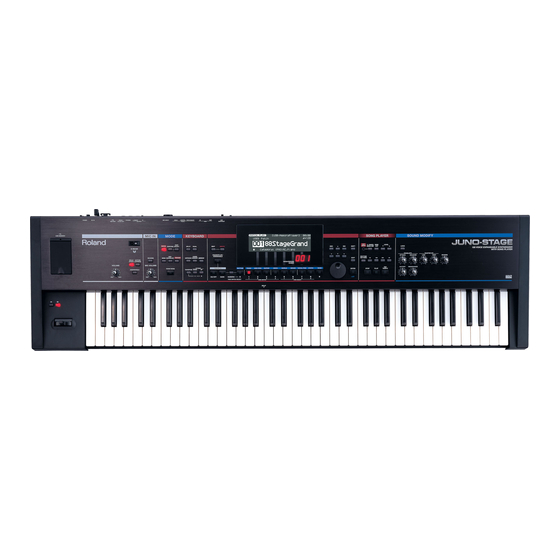 Roland JUNO-STAGE Manual Del Usuario