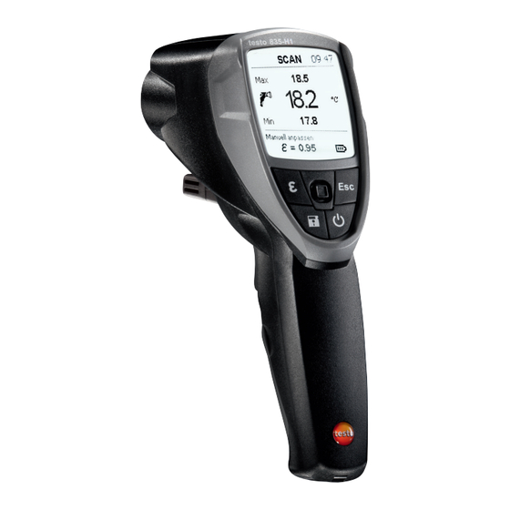 testo 835 Manual De Instrucciones