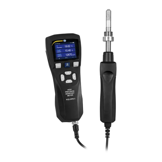 PCE Instruments PCE-DPM 3 Manual De Instrucciones