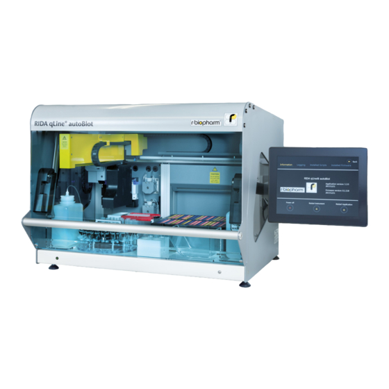 R-Biopharm RIDA qLine autoBlot Manual Del Usuario