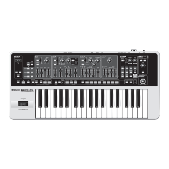 Roland Gaia SH-01 Manual De Usuario