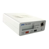A&D TM-2430 Manual De Instrucciones
