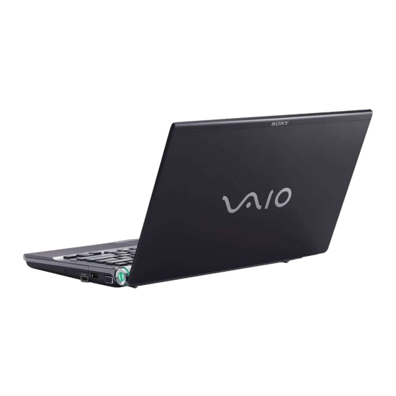 Sony Vaio VGN-Z serie Guia Del Usuario